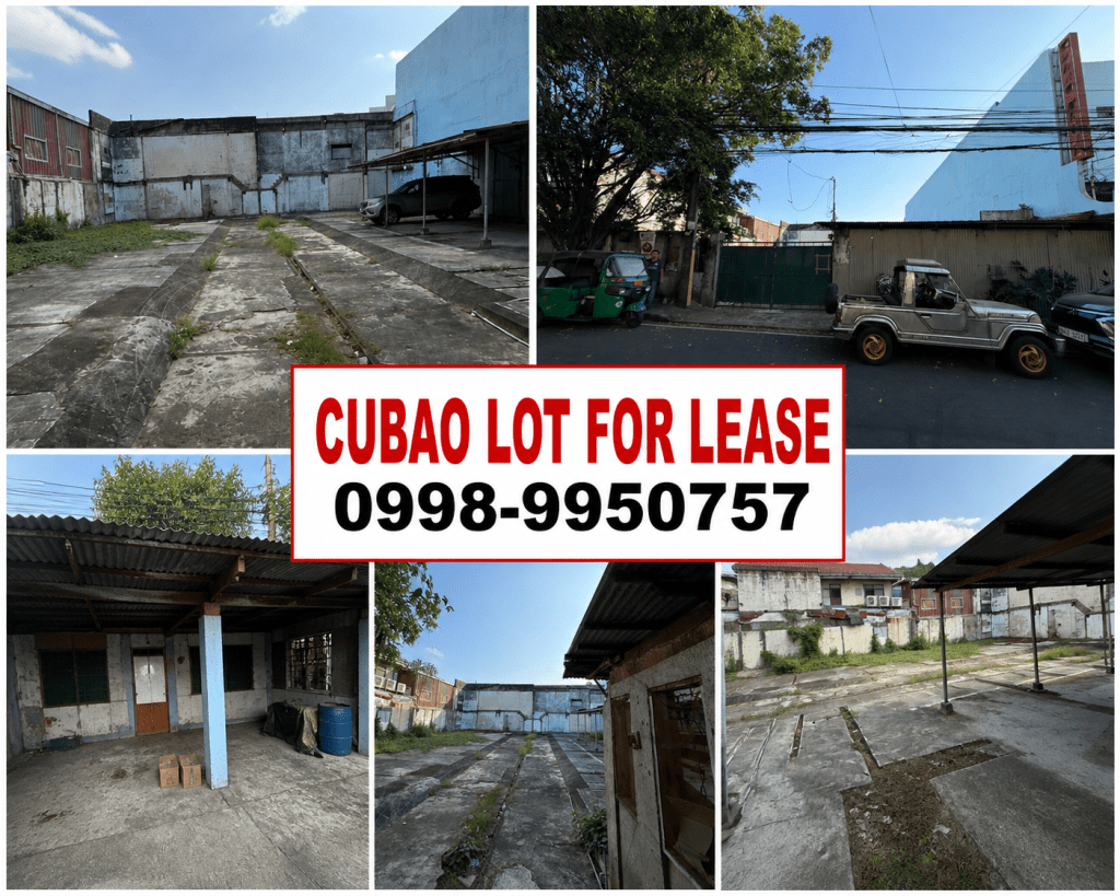 Cubao lot for rent