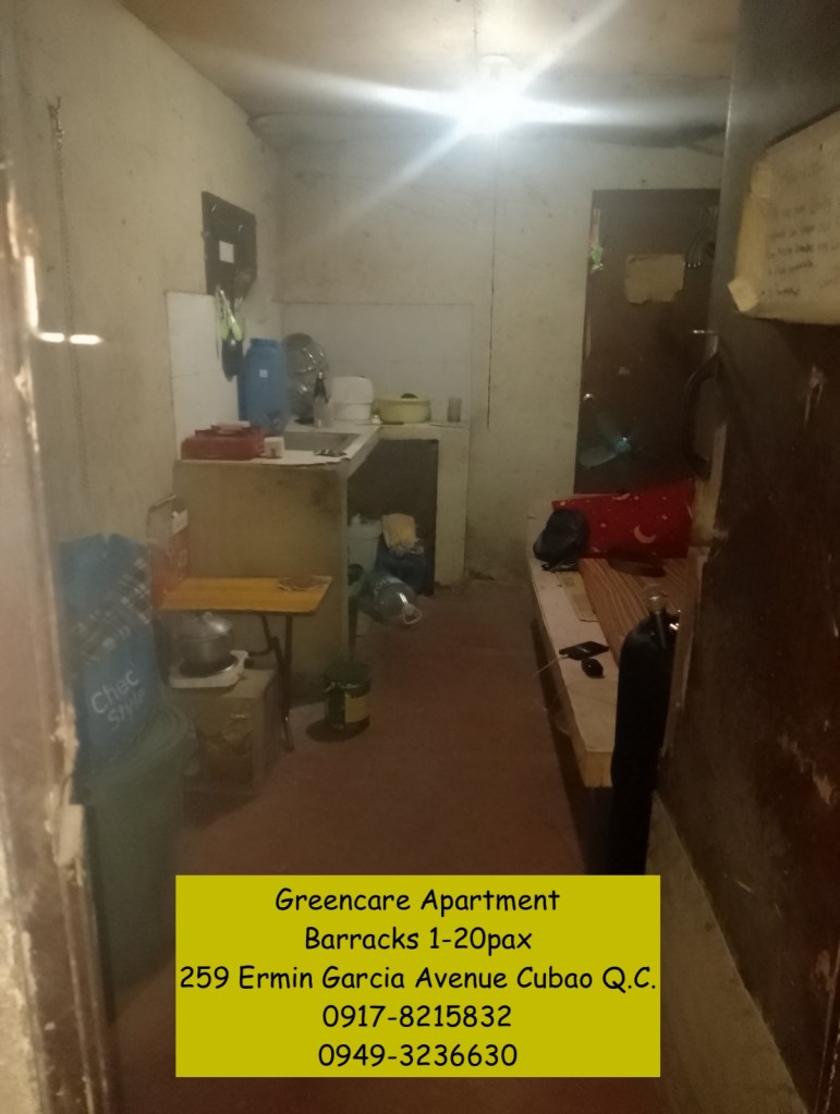 Cubao barracks for rent